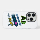 AIショートカットでスマートに Funny Artificial Intelligence iPhoneケース (裏面横)