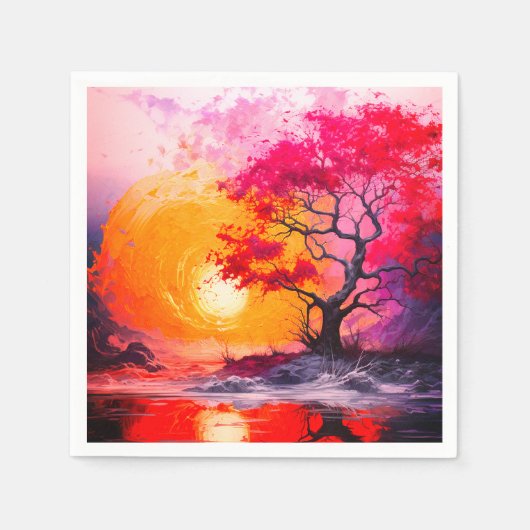 Aiシーン スタンダードカクテルナプキン (正面)