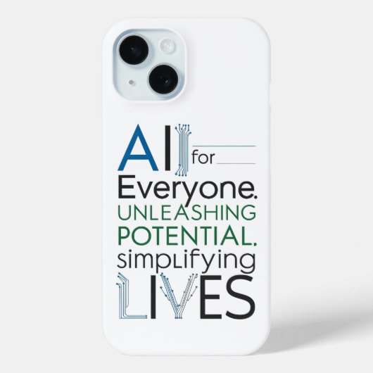 AIスローガン技術電話ケース Case-Mate iPhoneケース (裏面)