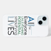 AIスローガン技術電話ケース Case-Mate iPhoneケース (裏面 (横))