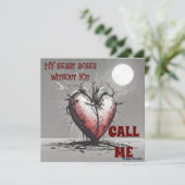 AIダウンロード可能な私のハートコーチ私のカードを呼び出す 招待状 (スタンド正面)