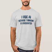 AIテキスト ユニセックス Tシャツ (正面)