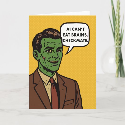 AIテクノロジーポップカルチャーゾンビ カード (正面)