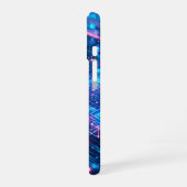 AIネオン格子 iPhone 16ケース (左側面)