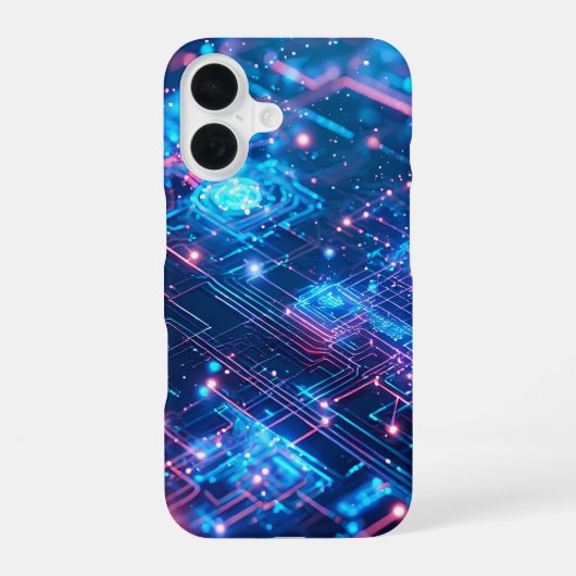 AIネオン格子 iPhone 16ケース (裏面)