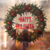 AIハッピーホリデイズリースウィンドウロックデカール ウィンドウサイン (シート2)