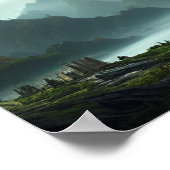 AIファンタジー風景#02ポスター ポスター (角)