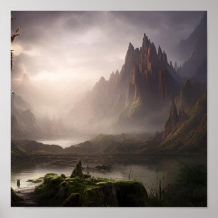 AIファンタジー風景#04ポスター ポスター