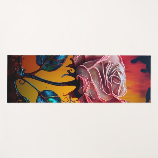 AIフラワー ヨガマット (正面(横))