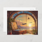 AIモードから休暇はがき ポストカード (正面/裏面)