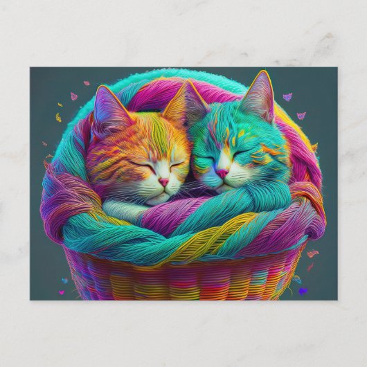 AIヤーン猫 ポストカード (正面)