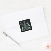AIロボットとTech Christmas Tree – テクチメリーマス スクエアシール (封筒)