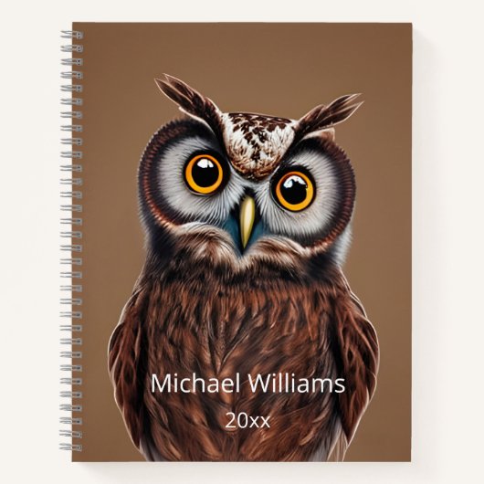 AI作成フォトリアリスティック追加の名前と年 ノートブック (正面)