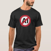 AI使用禁止 Tシャツ (正面)