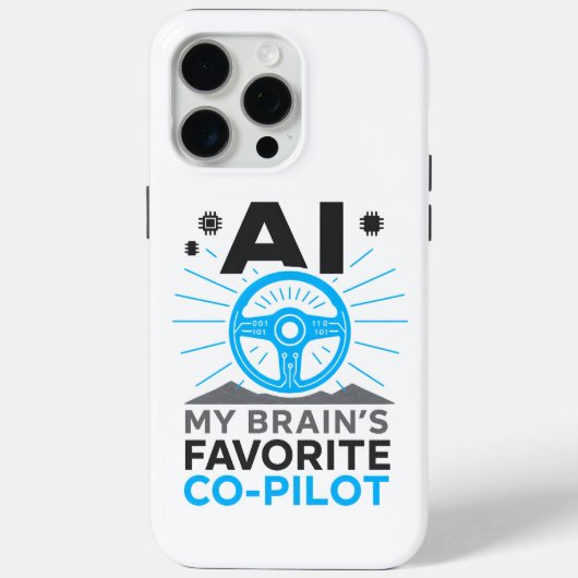 AI共同パイロット – 私の脳のパートナ頭が切れるー Case-Mate iPhoneケース (裏面)