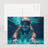 AI宇宙飛行士 ポストカード (正面/裏面)