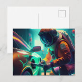 AI宇宙飛行士 ポストカード (正面/裏面)