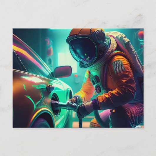 AI宇宙飛行士 ポストカード (正面)