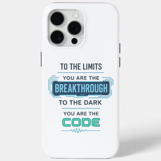 AI引用文デザイン – ダークコードのブレークスルー Case-Mate iPhoneケース (裏面)