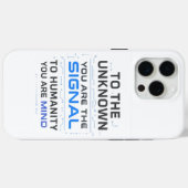 AI引用文デザイン – 未知の心へのシグナル Case-Mate iPhoneケース (裏面 (横))