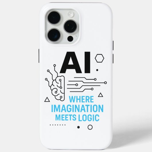 AI想像力ロジックケース | Tech Paradoxの表紙 Case-Mate iPhoneケース (裏面)