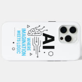 AI想像力ロジックケース | Tech Paradoxの表紙 Case-Mate iPhoneケース (裏面 (横))