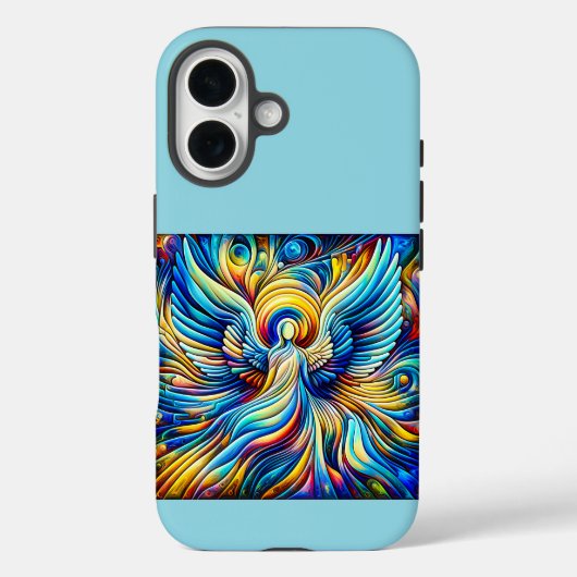 AI抽象イリュージョニズム天使表現主義効果 Case-Mate iPhoneケース (裏面)