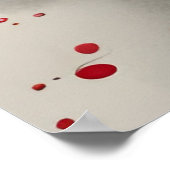 AI抽象芸術インクスケッチポスター ポスター (角)