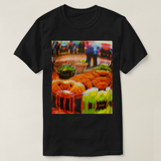 AI敵対的パターンに対する不可視性マント Tシャツ (デザイン正面)