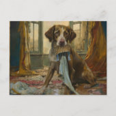 AI犬が破壊 ポストカード (正面)