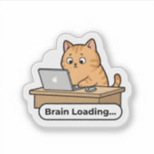AI猫ミームコレクション シール (正面)