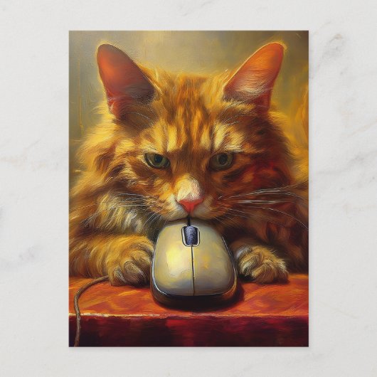 AI猫 ポストカード (正面)