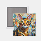 AI猫 マグネット (正面/裏面)