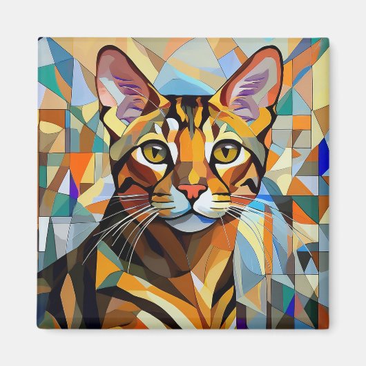 AI猫 マグネット (正面)