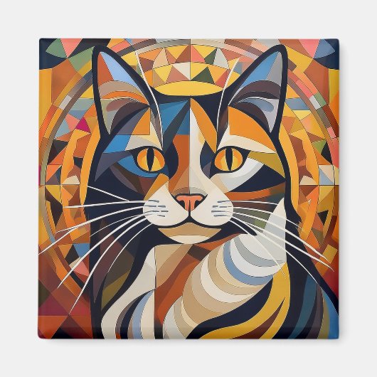AI猫 マグネット (正面)