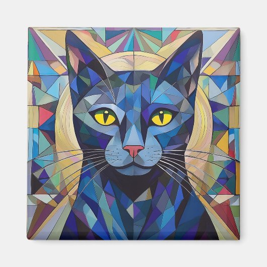 AI猫 マグネット (正面)