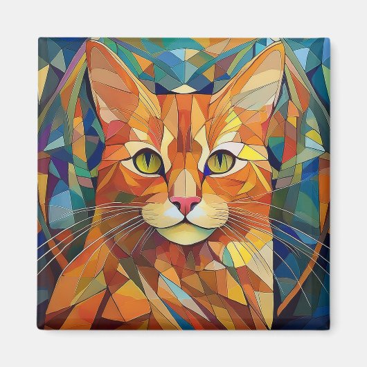 AI猫 マグネット (正面)