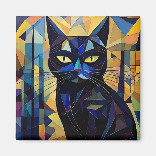 AI猫 マグネット (正面)