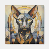 AI猫 マグネット (正面)