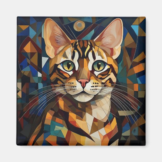 AI猫 マグネット (正面)