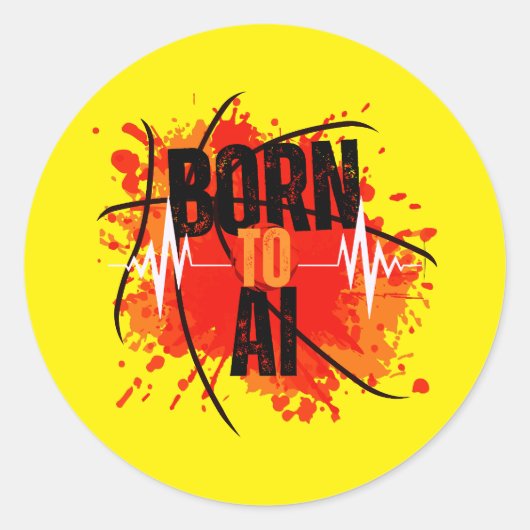 AI生まれへ ラウンドシール (正面)