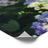 AI生成された美しいフローラ女性アートポートレート ポスター (角)