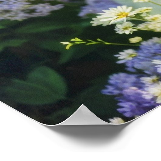 AI生成された美しいフローラ女性アートポートレート ポスター (角)