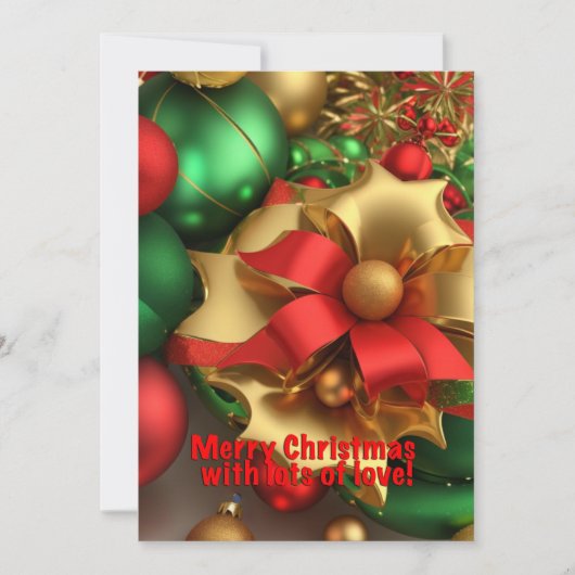 AI生成のクリスマスアート シーズンカード (正面)