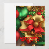 AI生成のクリスマスアート シーズンカード (正面/裏面)