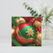 AI生成のクリスマスグリーティングアート シーズンカード (スタンド正面)