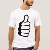 AI生成のサムズアップ Tシャツ (正面)