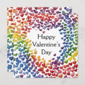 AI生成のプライドLGBTQバレンタイン シーズンカード (正面/裏面)