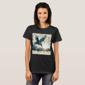AI生成アート カワセミ Tシャツ (正面フル)