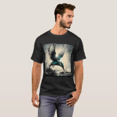 AI生成アート カワセミ Tシャツ (正面フル)